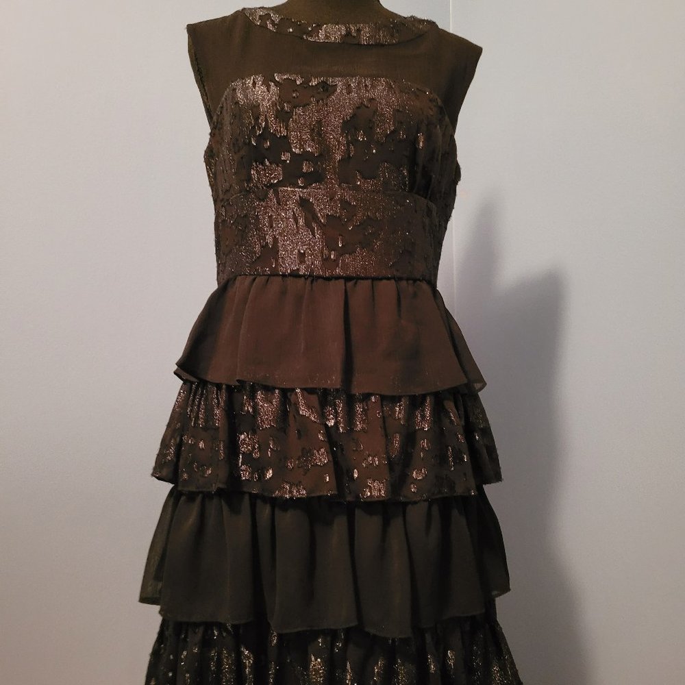 Max and Cleo.  Shimmery Black Dress.  Size 8.